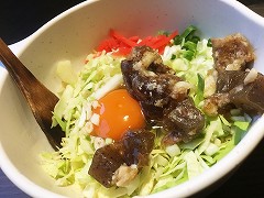 牛スジ　お好み焼き