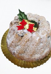 クグロフベースのクリスマスケーキ